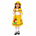 traje tipico nortino niñas amarillo