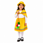 traje tipico nortino niñas amarillo