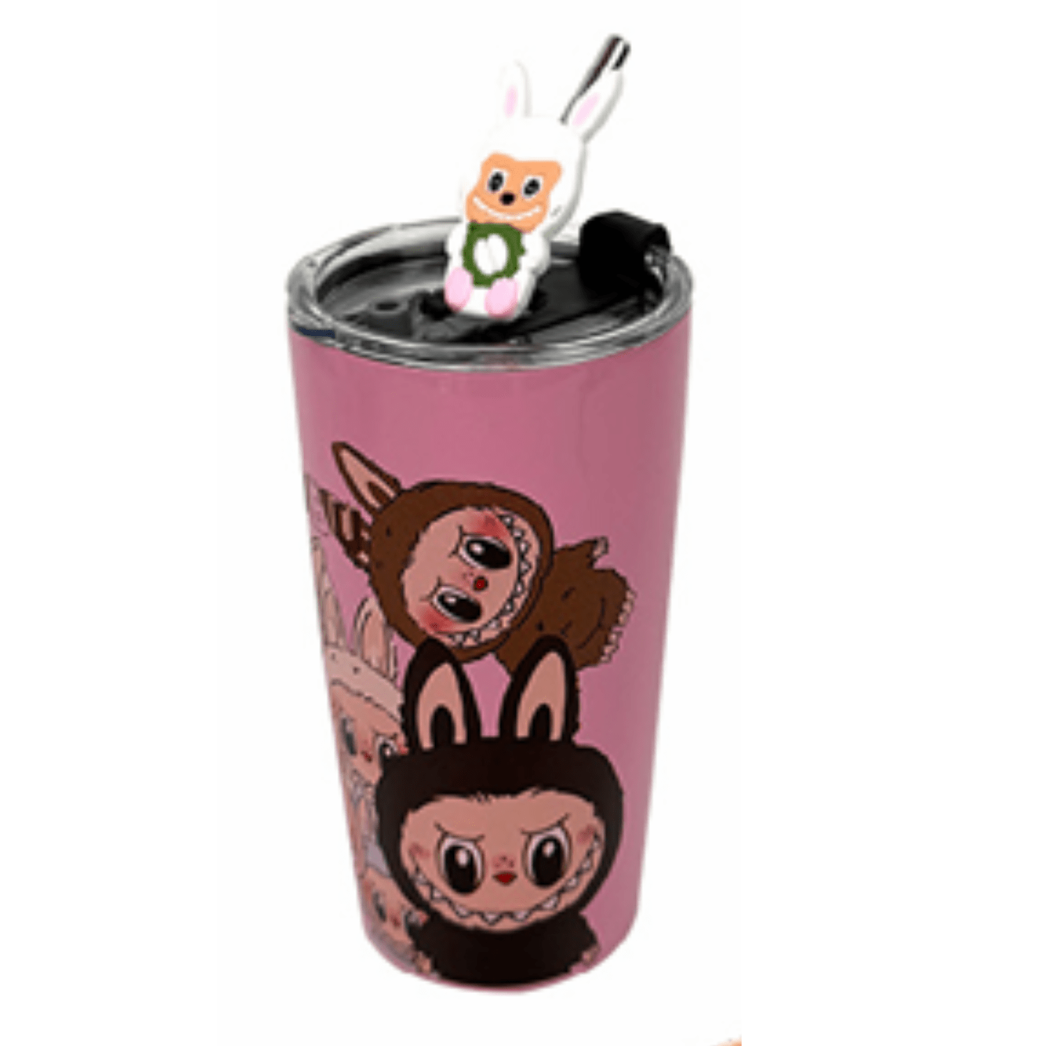 Vaso Infantil Labubu con Bombilla y Tapa Antiderrame - Cake Kind | Hogar y Más